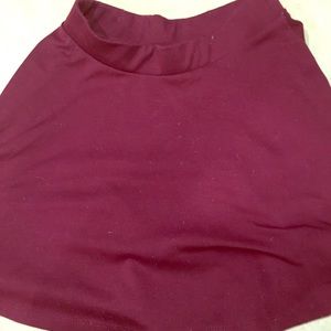 Burgundy skirt